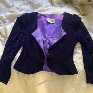 Vintage Velvet Cropped Opera Jacket